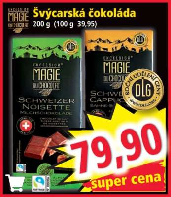 ŠVÝCARSKÁ ČOKOLÁDA