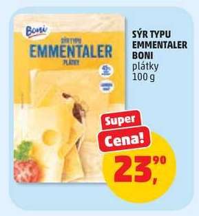 SÝR TYPU EMMENTALER BONI