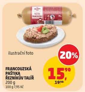 FRANCOUZSKÁ PAŠTIKA ŘEZNÍKŮV TALÍŘ