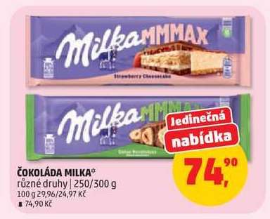 ČOKOLÁDA MILKA
