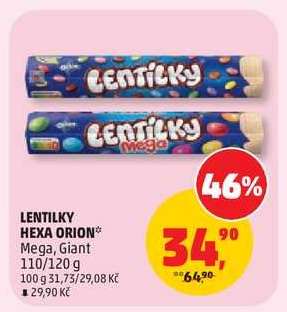 Lentilky Hexa Orion