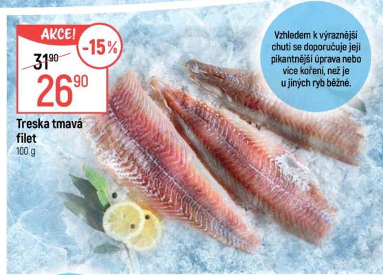 Treska tmavá – filet