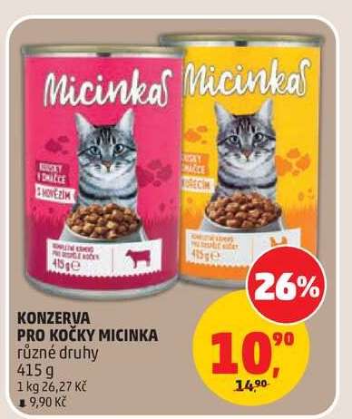 KONZERVA PRO KOČKY MICINKA