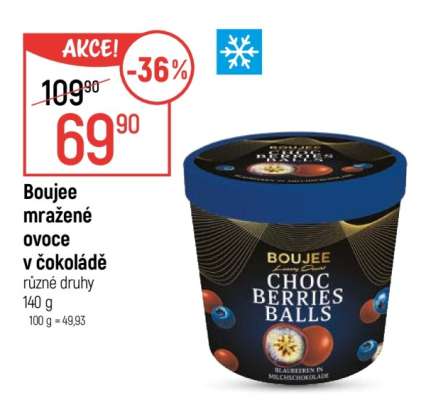 Boujee mražené ovoce v čokoládě