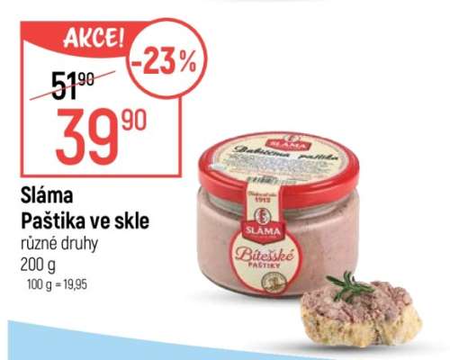 SLÁMA PAŠTIKA VE SKLE