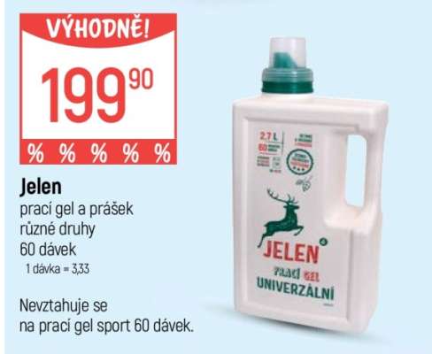 Jelen prací gel a prášek