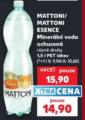 MATTONI/ MATTONI ESENCE Minerální voda ochucená