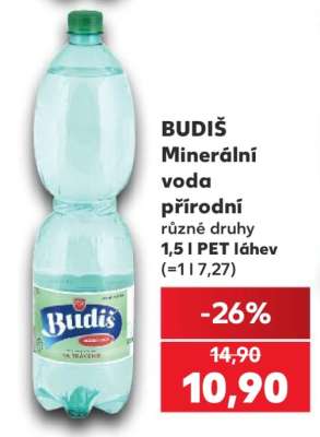 BUDIŠ Minerální voda přírodní