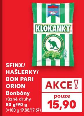 SFINX/HAŠLERKY/BON PARI ORION Bonbóny