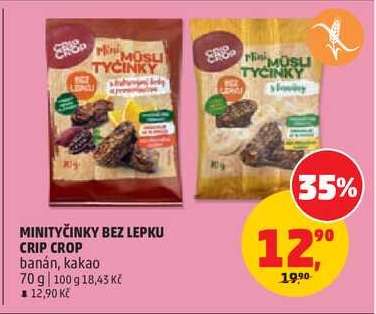 MINITYČINKY BEZ LEPKU CRIP CROP
