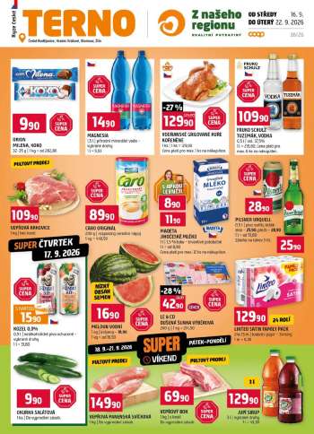 Leták coop TERNO - 16.9.2026 - 22.9.2026.