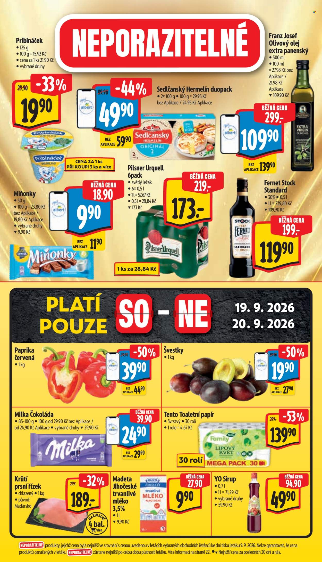 Leták Albert Hypermarket - 16.9.2026 - 22.9.2026. Strana 60