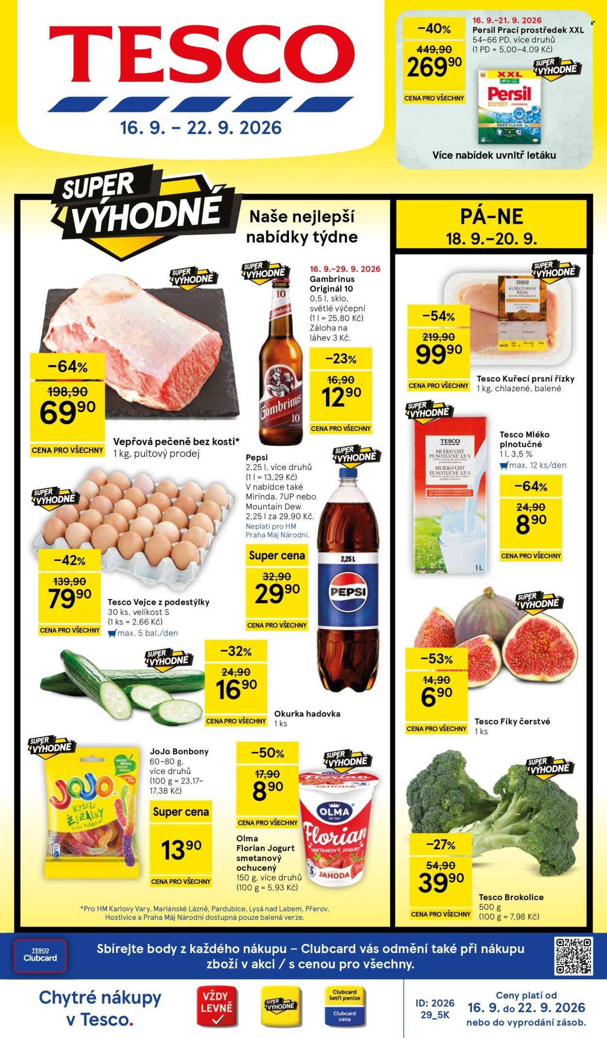 Leták TESCO - 16.9.2026 - 22.9.2026. Strana 1