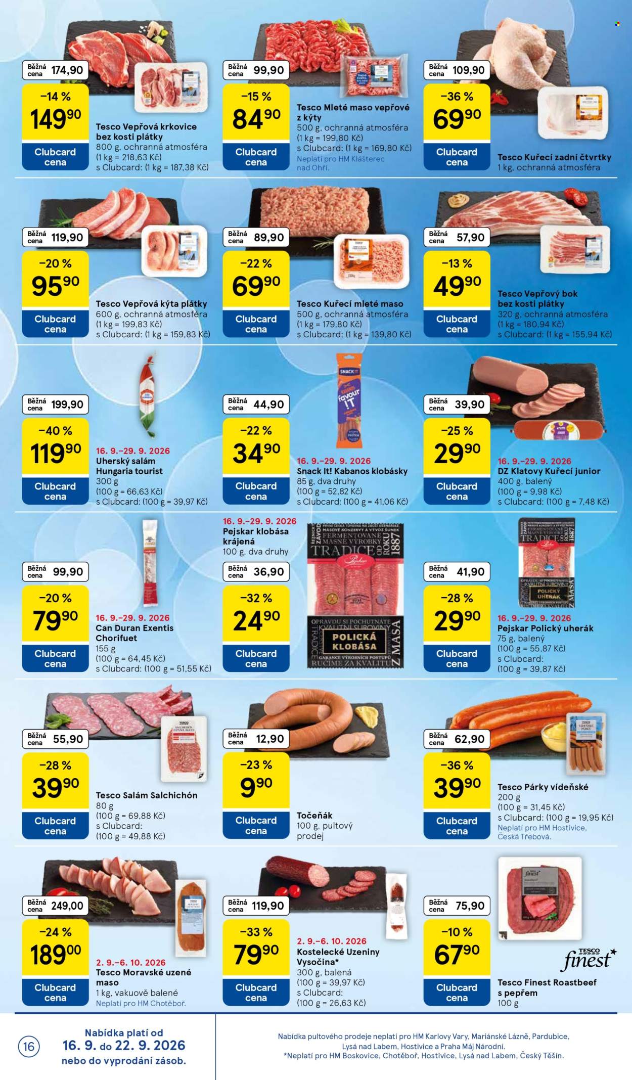 Leták TESCO - 16.9.2026 - 22.9.2026. Strana 16