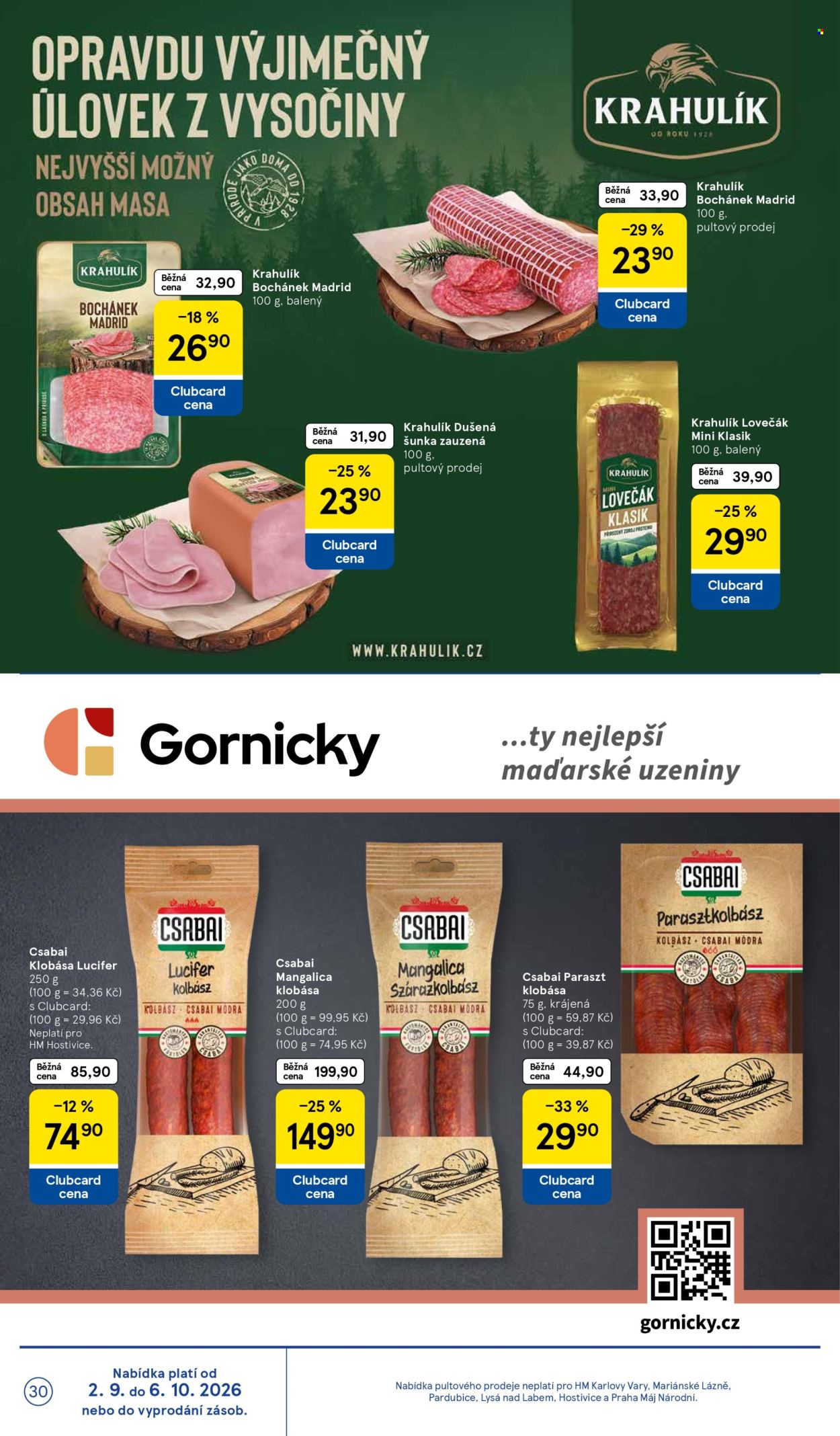 Leták TESCO - 16.9.2026 - 22.9.2026. Strana 30