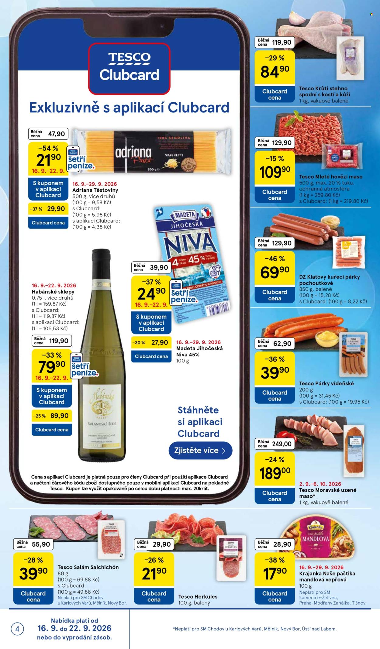 Leták TESCO supermarket - 16.9.2026 - 22.9.2026. Strana 4