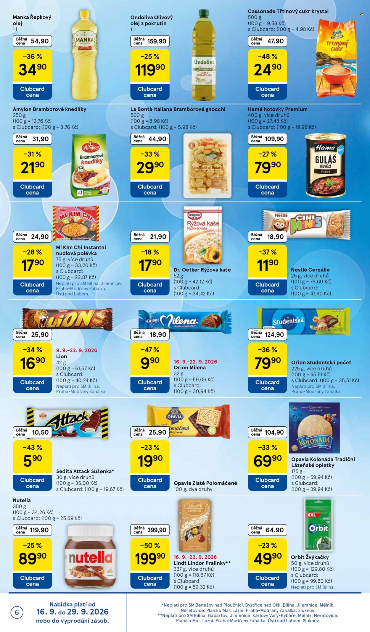 Leták TESCO supermarket - 16.9.2026 - 22.9.2026. Strana 6