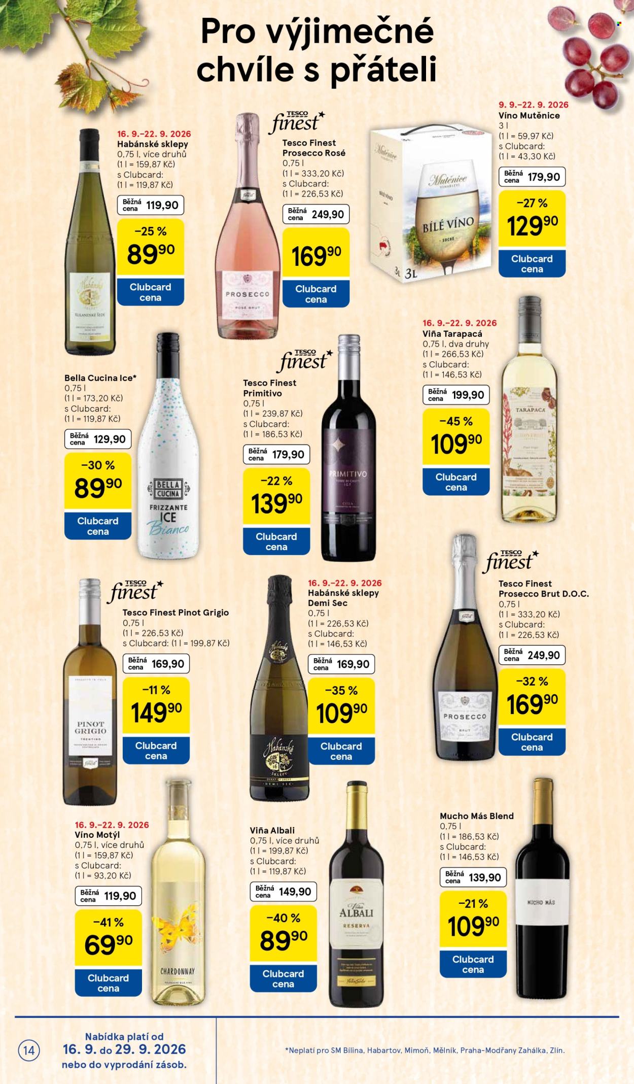 Leták TESCO supermarket - 16.9.2026 - 22.9.2026. Strana 14