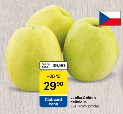 Jablka Golden Delicious