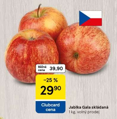 Jablka Gala skládaná
