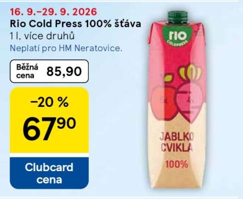 Rio Cold Press 100% šťáva