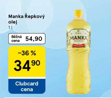 Manka Řepkový olej