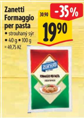 ZANETTI Formaggio per pasta