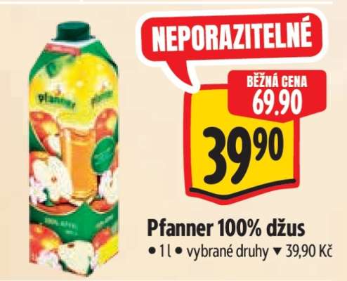 Pfanner 100% džus