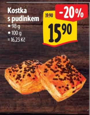 Kostka s pudinkem*