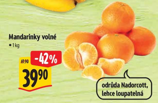 Mandarinky volné