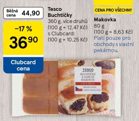 Tesco Buchtičky