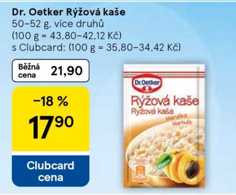 Dr. Oetker Rýžová kaše