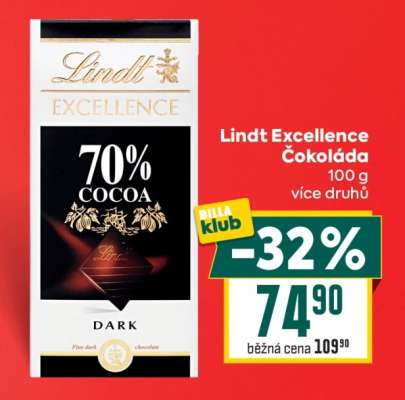 Lindt Excellence Čokoláda
