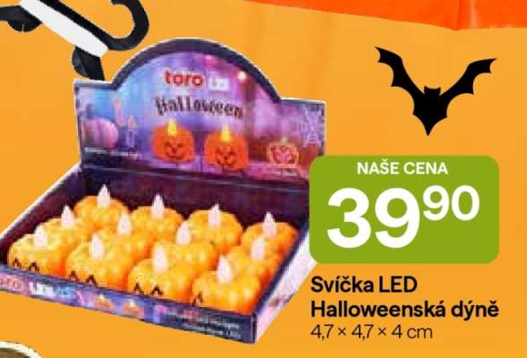 Svíčka LED halloweenská dýně