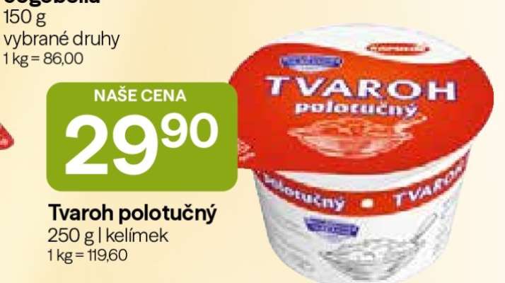 Tvaroh polotučný
