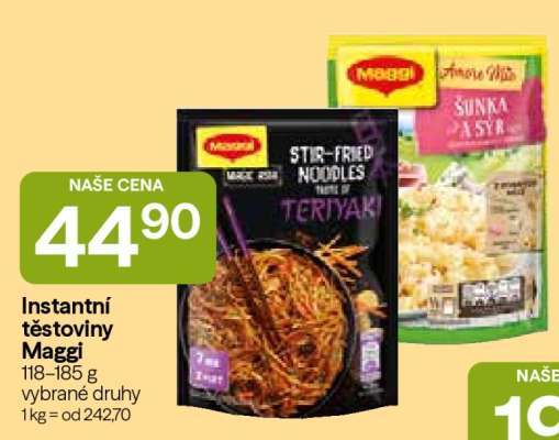 Instantní těstoviny Maggi