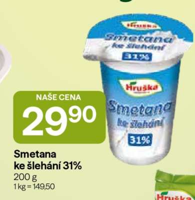 Smetana ke šlehání 31 %