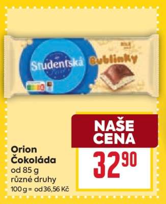 Orion čokoláda