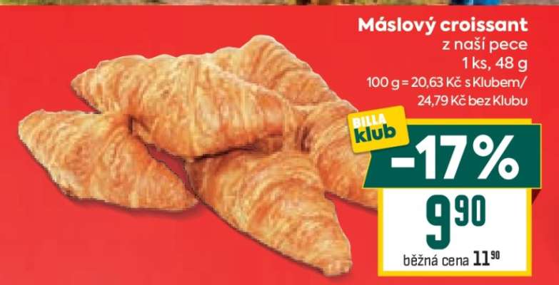 Máslový croissant