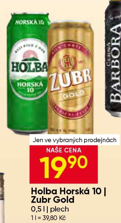 Holba Horská 10 Zubr gold
