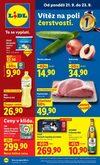 Leták Lidl - 21.9.2026 - 23.9.2026.