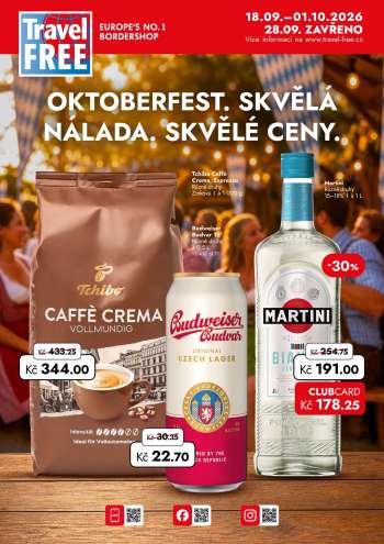 Leták Travel FREE - 18.9.2026 - 1.10.2026.