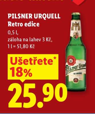 PILSNER URQUELL RETRO EDICE
