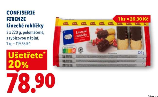 CONFISERIE FIRENZE Linecké rohlíčky