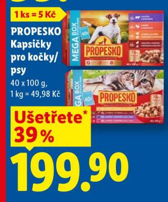 PROPESKO Kapsičky pro kočky/psy