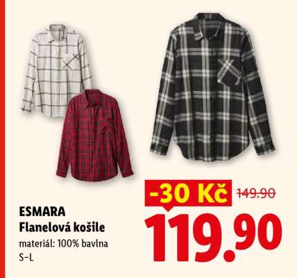esmara FLANELOVÁ KOŠILE