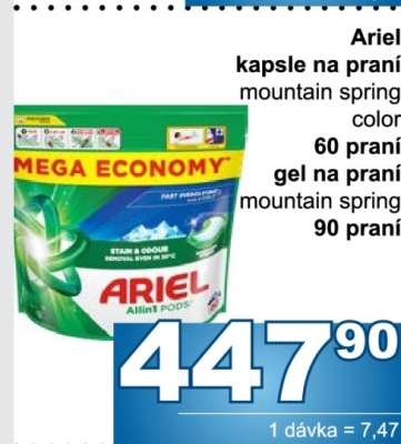 Ariel Kapsle na praní