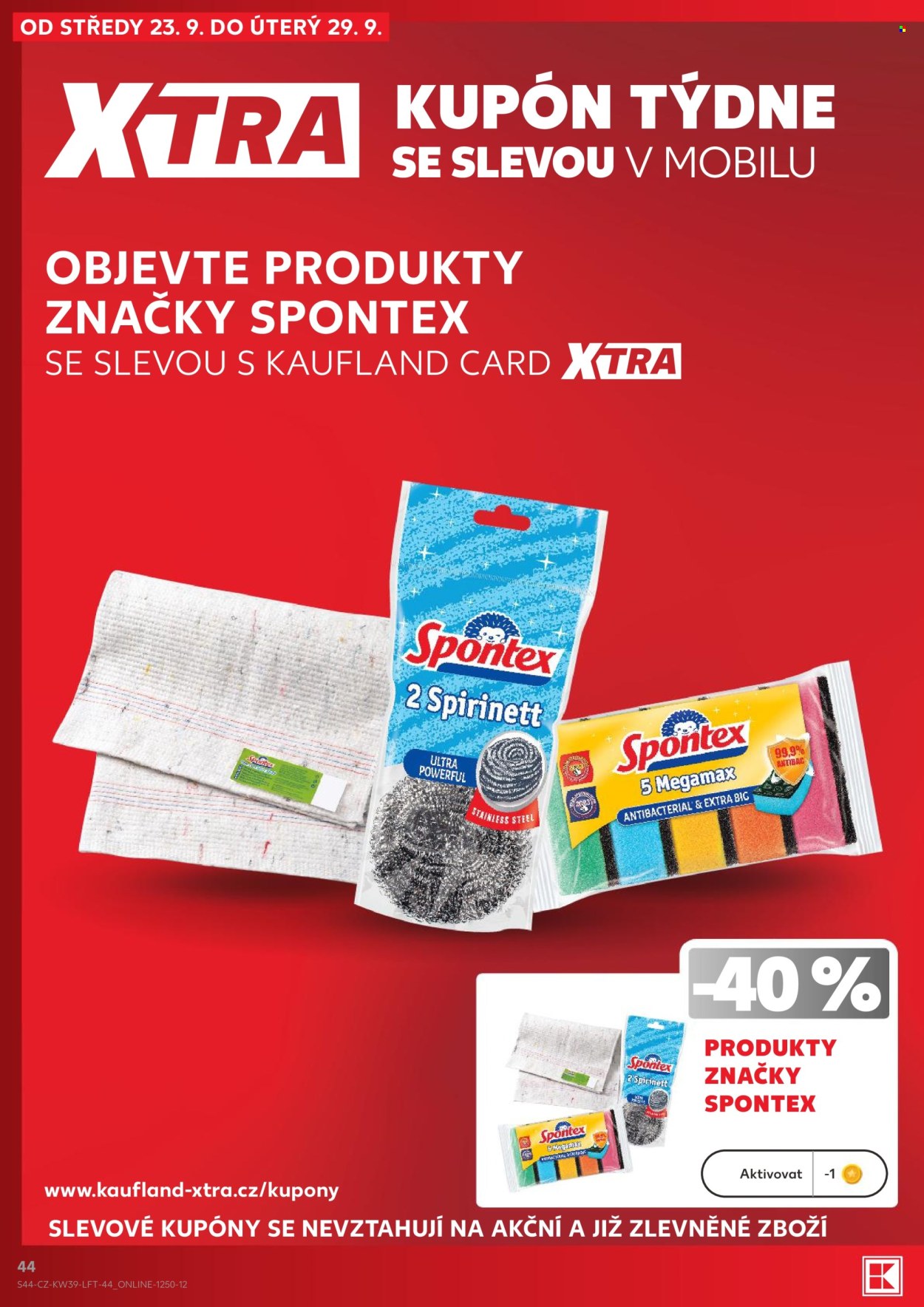 Leták Kaufland - 23.9.2026 - 29.9.2026. Strana 44