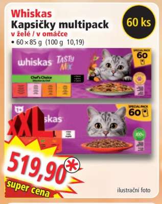 Whiskas Kapsičky multipack