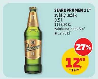 Staropramen 11 světlý ležák